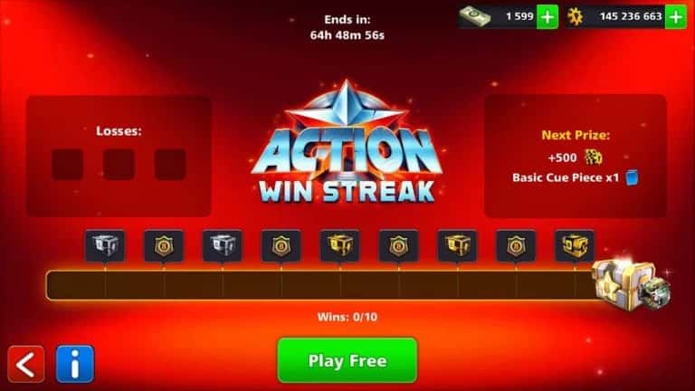 چالش وین استریک 8ball pool