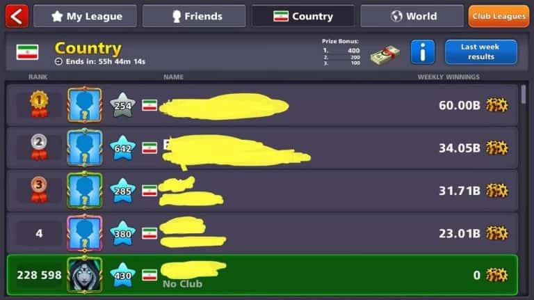 ترفند برد در لیگ 8 ball pool