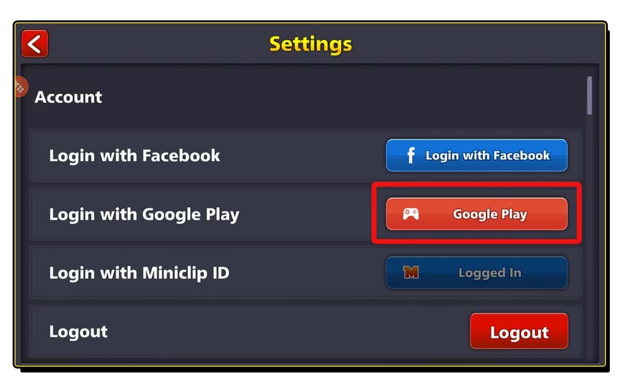 تغییر نام در بازی 8ball pool برای اکانت های گوگل پلی
